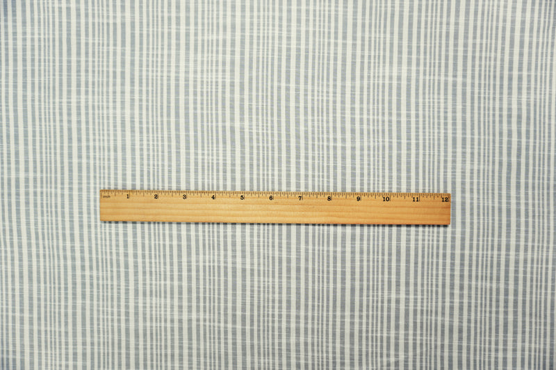Gray Famous Maker Cotton Stripe Woven Fabric