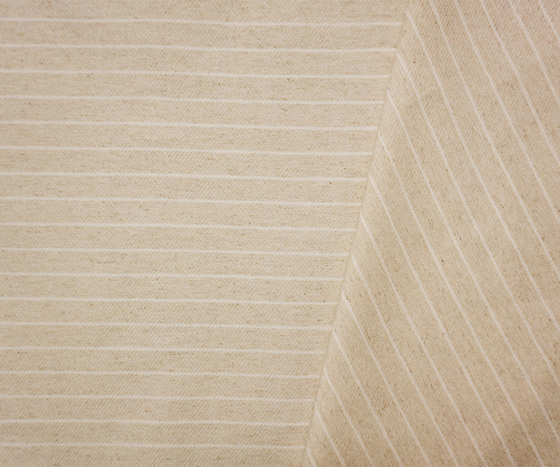 Beige-White Famous Maker Famous Maker Rayon Blend Stretch Twill Woven Fabric
