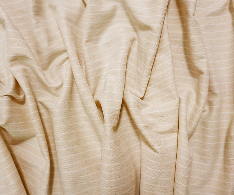 Beige-White Famous Maker Famous Maker Rayon Blend Stretch Twill Woven Fabric