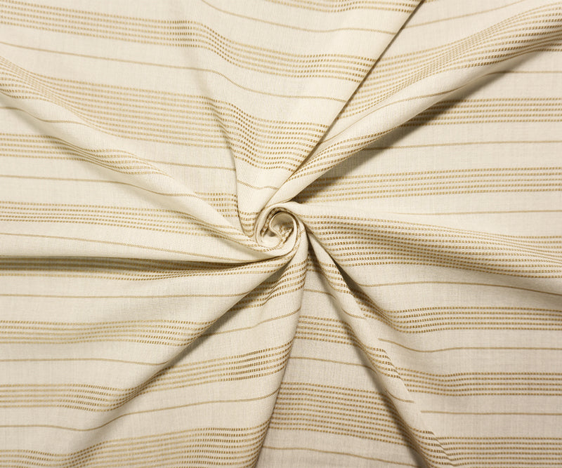 White-Beige Famous Maker Rayon Stripe Dobby Woven Fabric