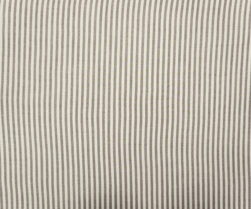 Gray-White Famous Maker Rayon Stripe Crepon Woven Fabric