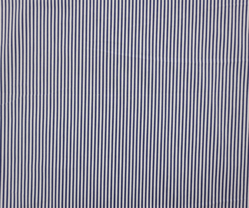 Blue-White Famous Maker Cotton Nylon Stretch Stripe Woven Fabric