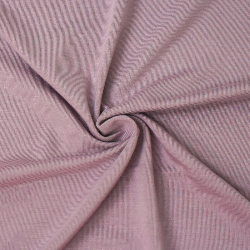 Light Mauve Pink Bamboo Solid Stretch Jersey Knit Fabric