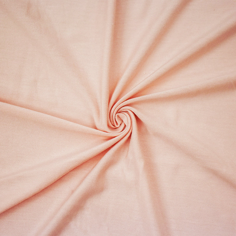 Light Peach Bamboo Solid Stretch Jersey Knit Fabric