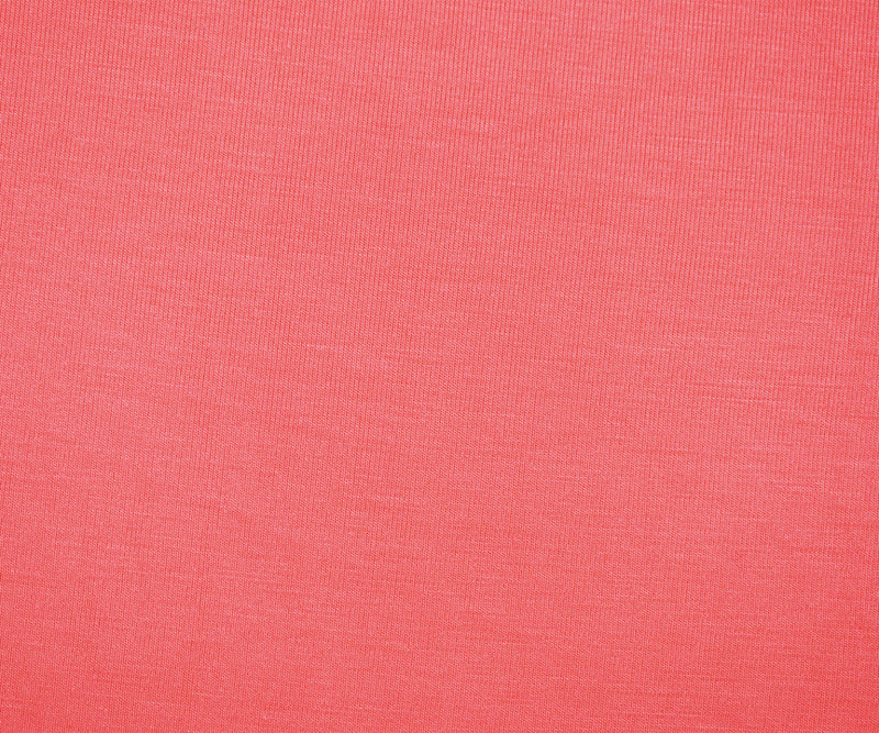 Coral Pink Bamboo Solid Stretch Jersey Knit Fabric