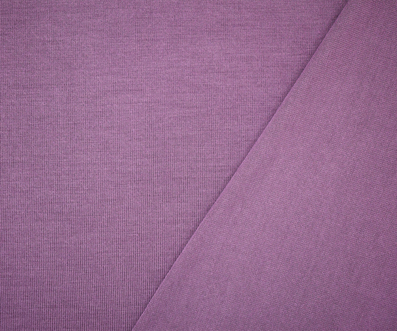 Purple Bamboo Solid Stretch Jersey Knit Fabric