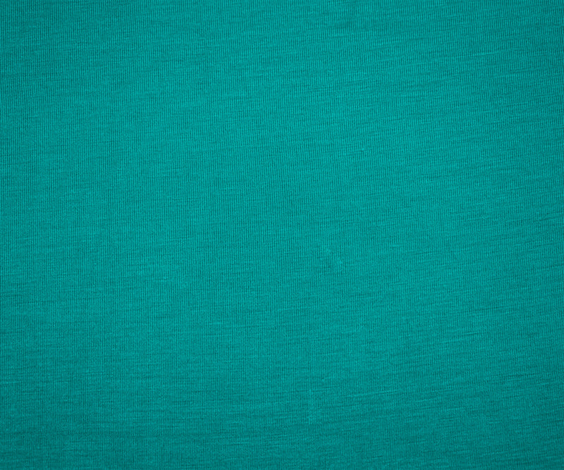 Turquoise Bamboo Solid Stretch Jersey Knit Fabric
