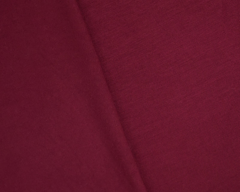 Red Bamboo Solid Stretch Jersey Knit Fabric