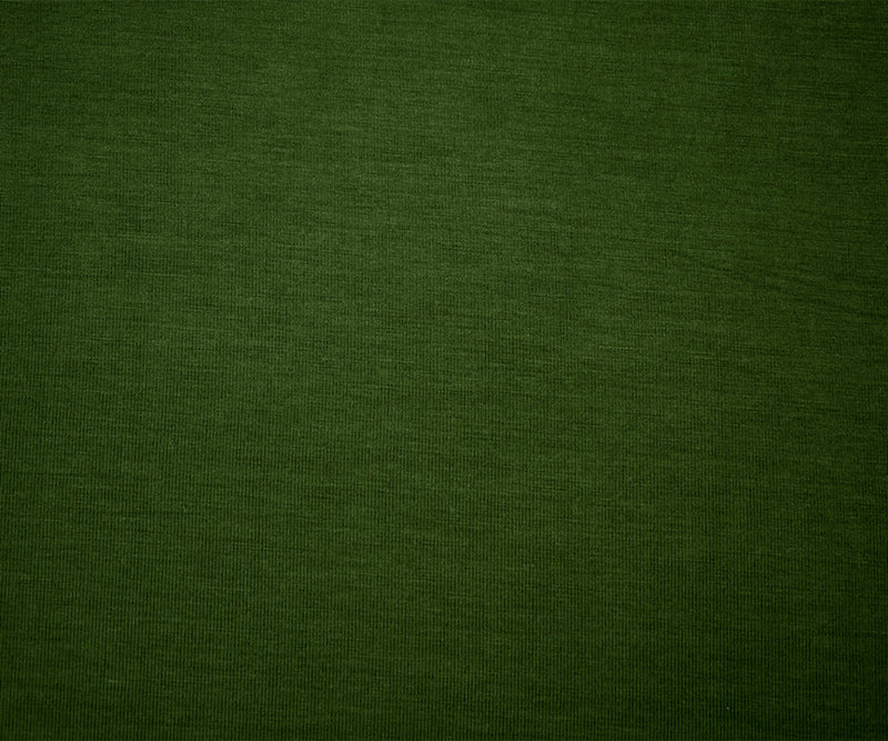 Green Bamboo Solid Stretch Jersey Knit Fabric