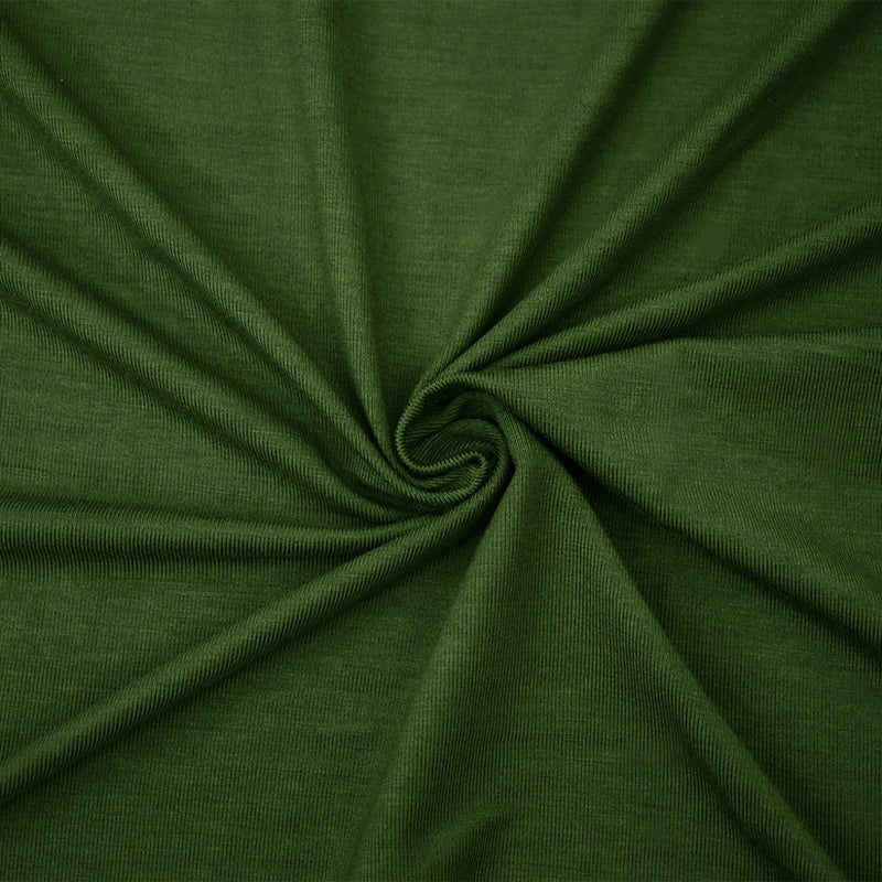 Green Bamboo Solid Stretch Jersey Knit Fabric