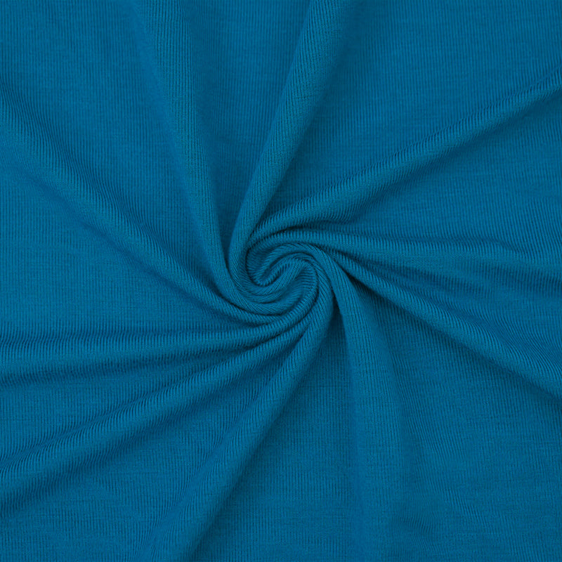 Deep Teal Bamboo Solid Stretch Jersey Knit Fabric