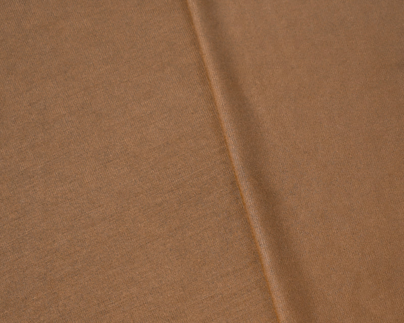 Brown Bamboo Solid Stretch Jersey Knit Fabric