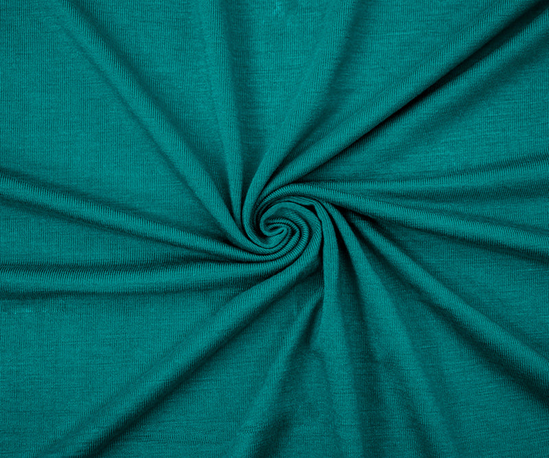 Green Bamboo Solid Stretch Jersey Knit Fabric