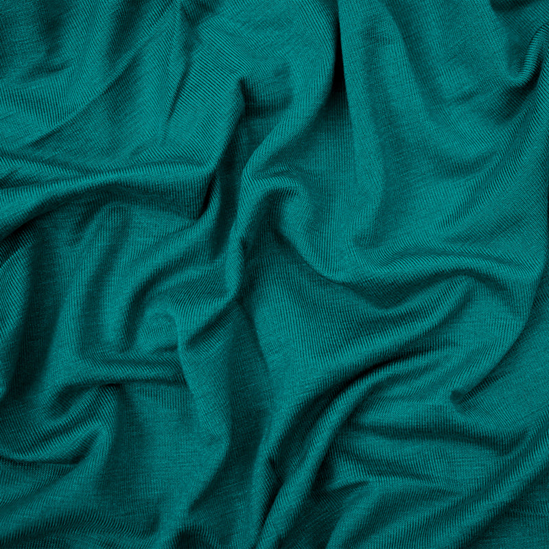 Green Bamboo Solid Stretch Jersey Knit Fabric