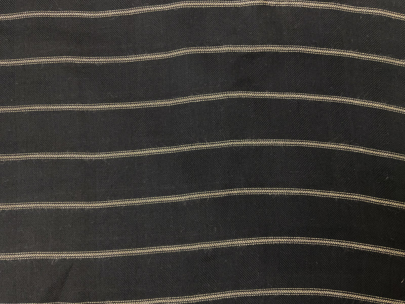 Black-Light Beige Rayon Stripe Herringbone Twill Woven Fabric