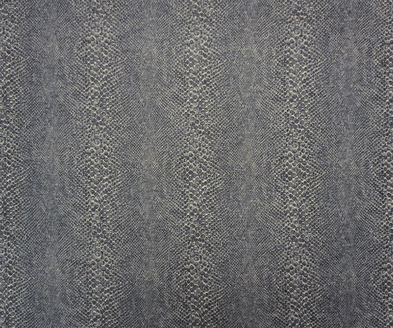 Gray Designer Poly Blend Reptile Double Brush Jersey Knit Fabric