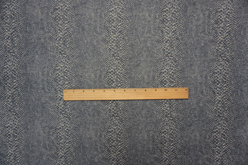 Gray Designer Poly Blend Reptile Double Brush Jersey Knit Fabric