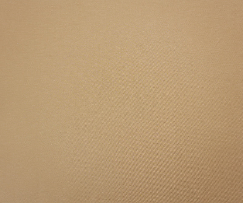 Beige Famous Designer Tencel Linen Cotton Solid Twill Woven Fabric