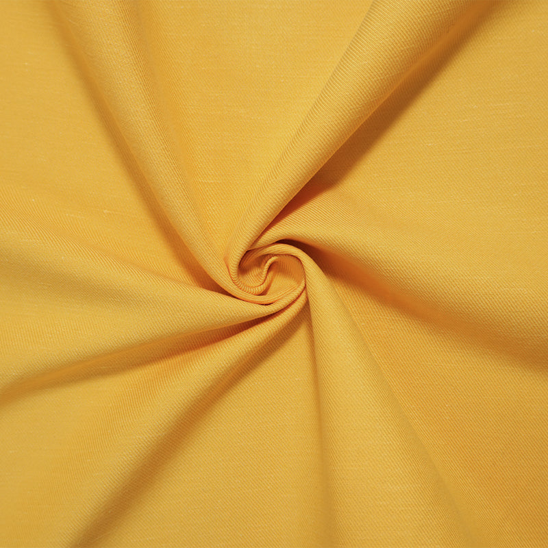 Yellow Famous Designer Tencel Linen Cotton Solid Twill Woven Fabric