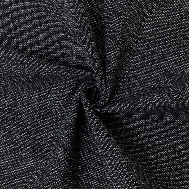 Deep Navy-White Famous Designer Viscose Blend Dobby Woven Fabric