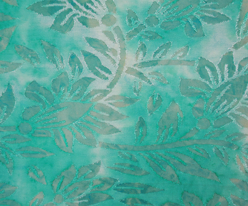 Teal Famous Designer Poly Rayon Spandex Floral Jacquard Knit Fabric