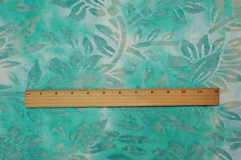 Teal Famous Designer Poly Rayon Spandex Floral Jacquard Knit Fabric