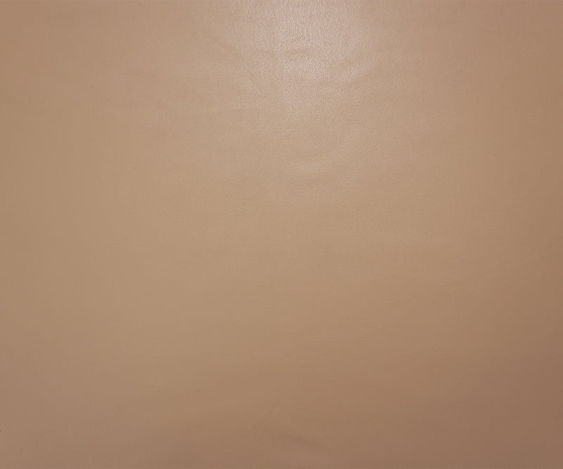 Beige Famous Designer PU Faux Leather Knit Fabric