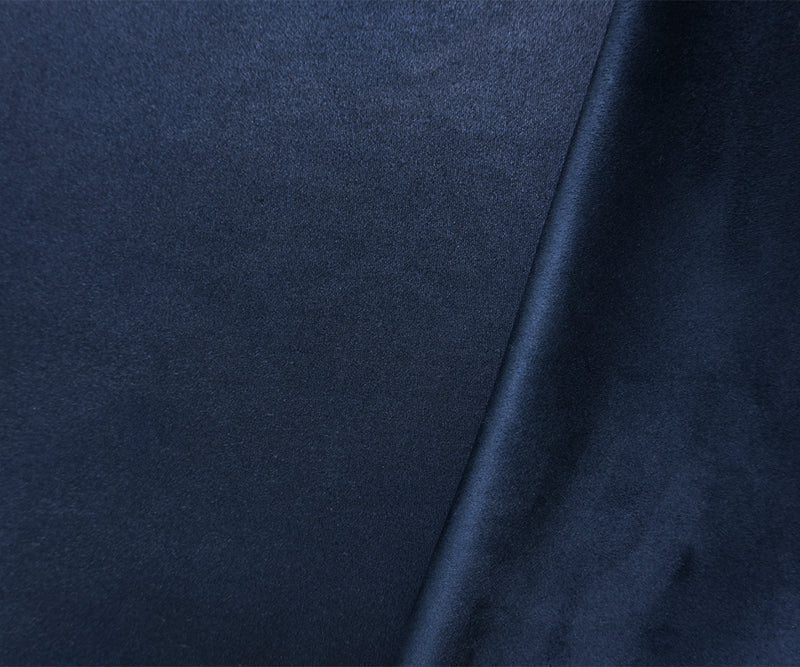 Blue Famous Designer Poly Spandex Solid Microsuede Knit Fabric