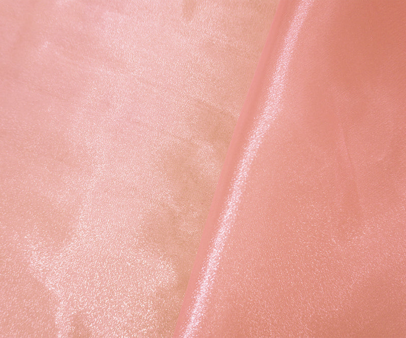 Light Pink Polyester Organza Woven Fabric