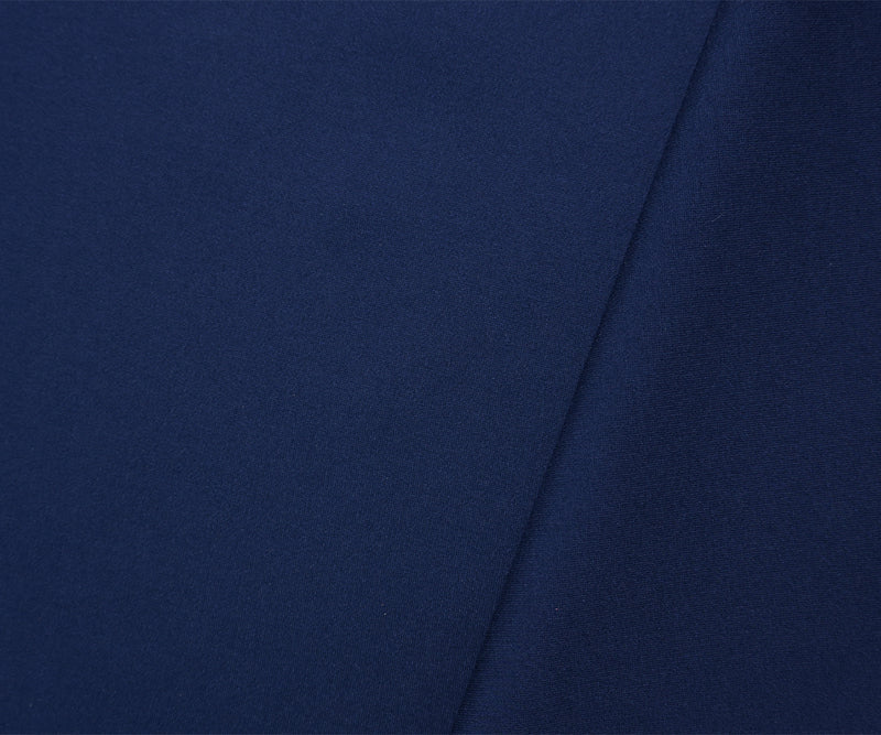 Navy Blue Rayon Nylon Solid Ponte Knit Fabric