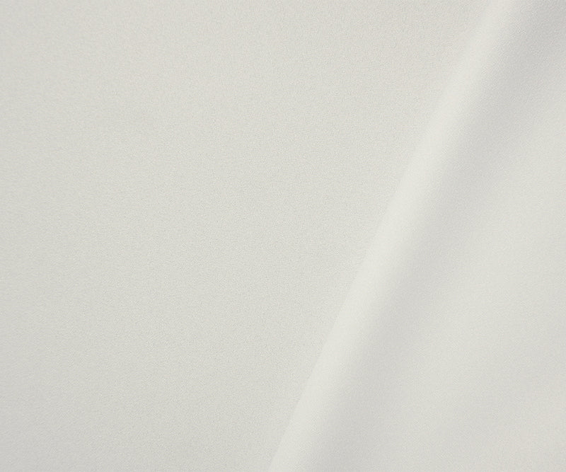 White Polyester Solid Crepe Woven Fabric