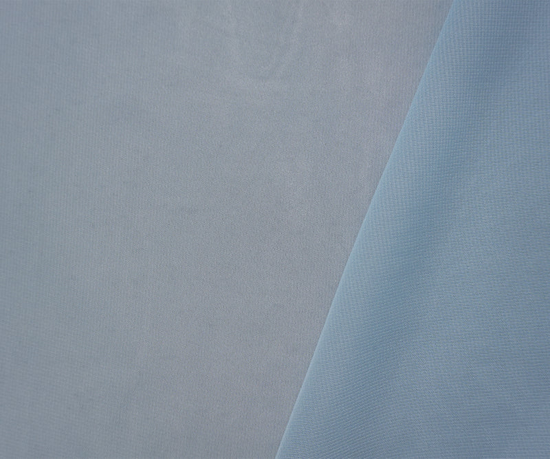 Dusty Blue Polyester Chiffon Woven Fabric