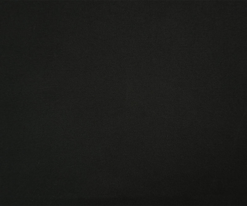 Black Rayon-Nylon Stretch Solid Ponte Knit Fabric