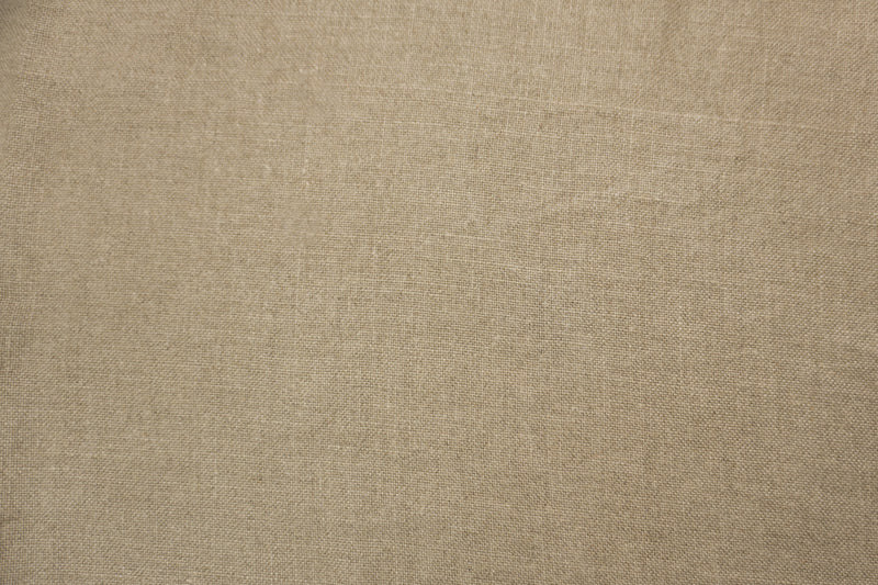 Natural Brown Washed Linen Solid Home Decorating Fabric