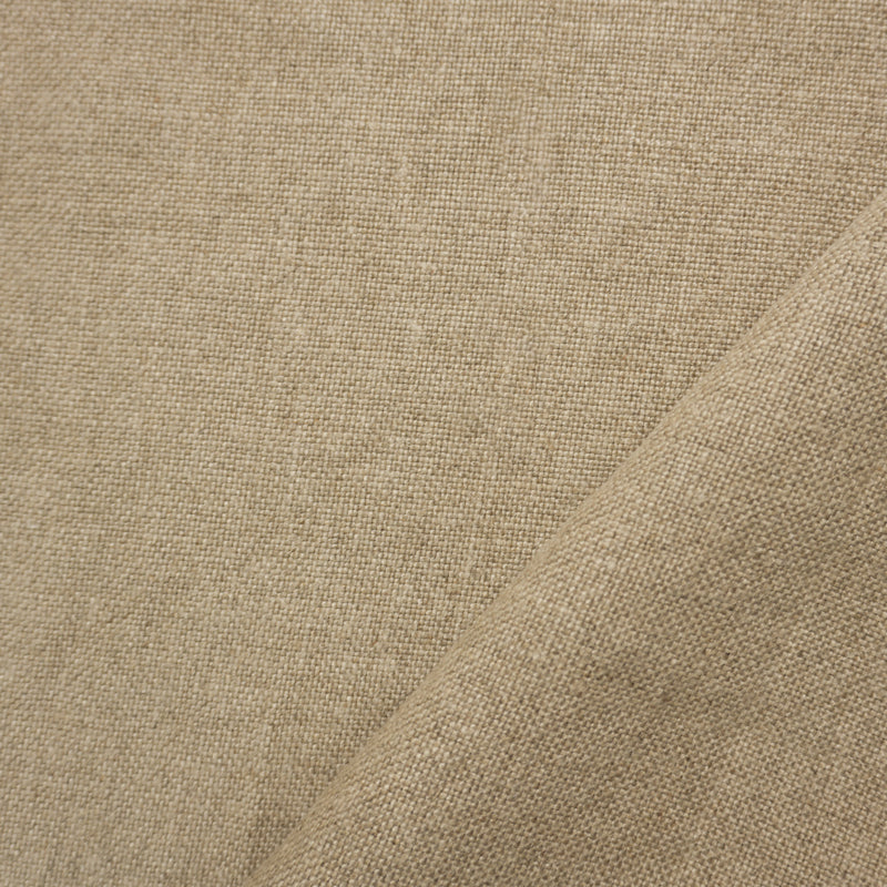 Natural Brown Washed Linen Solid Home Decorating Fabric