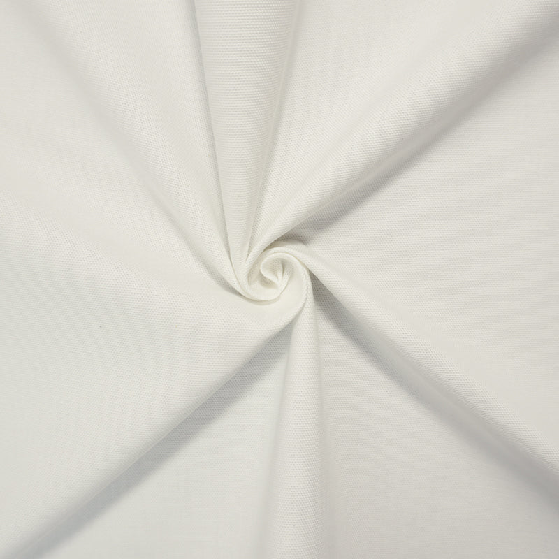 White Cotton Duck Cloth Canvas Woven Fabric