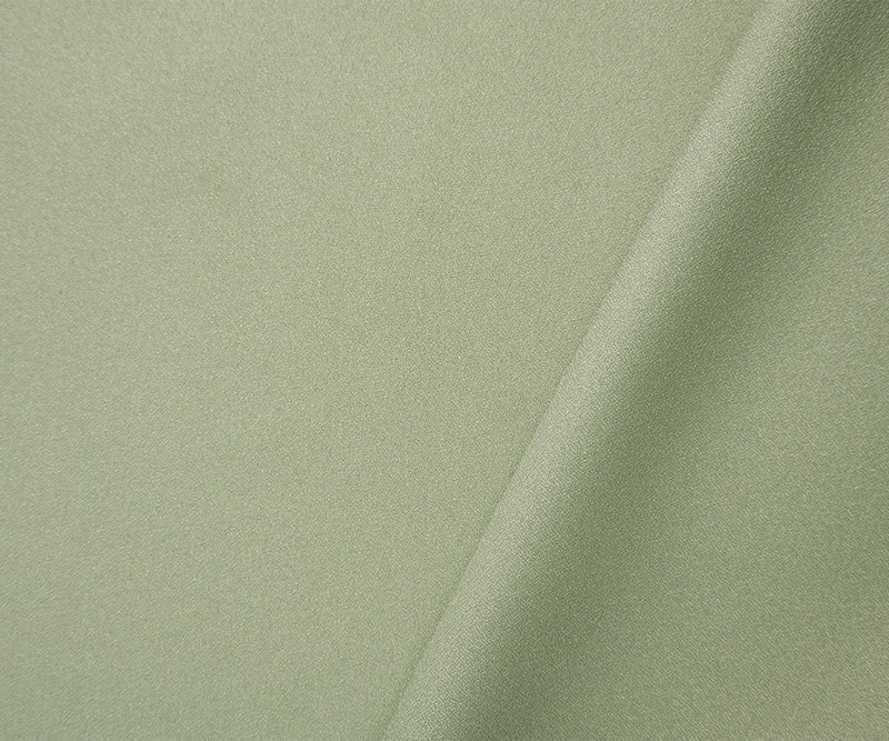 Sage Green Polyester Crepe Woven Fabric