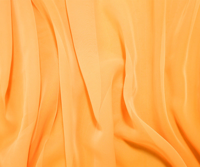 Yellow Polyester Chiffon Woven Fabric