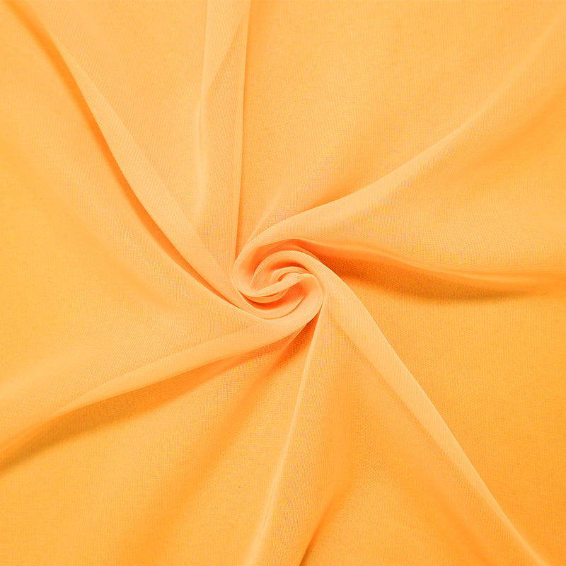 Yellow Polyester Chiffon Woven Fabric