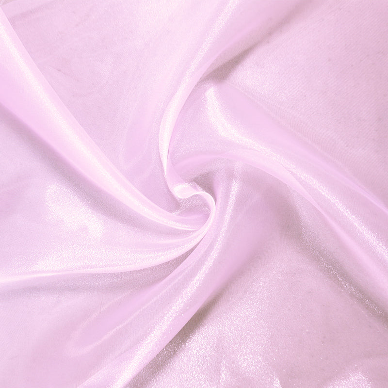 Light Purple Polyester Organza Woven Fabric