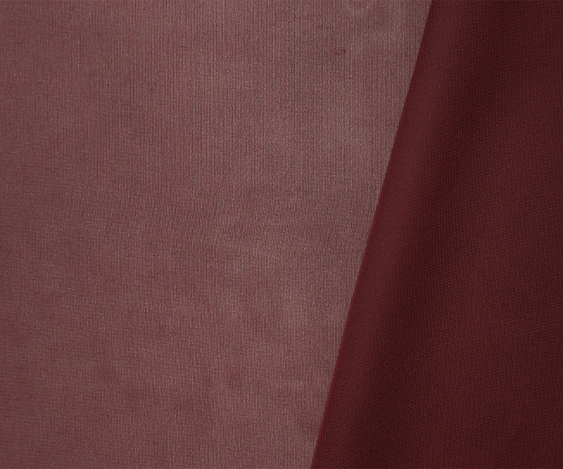 Burgundy Red Polyester Chiffon Woven Fabric