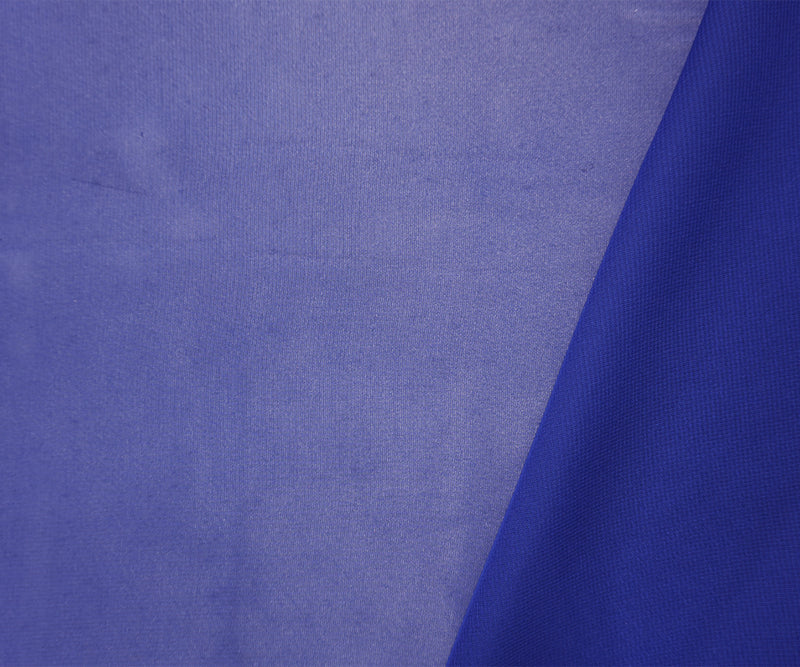 Blue Polyester Chiffon Woven Fabric