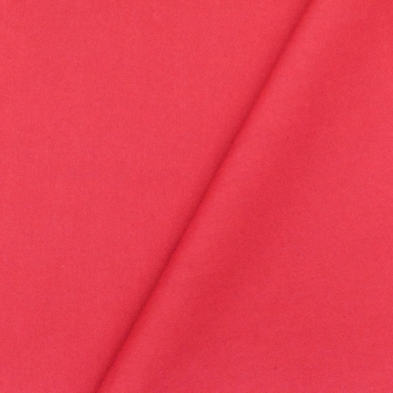 Deep Berry Pink Solid Stretch Cotton Poplin Woven Fabric