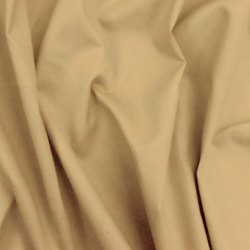 Vintage Tea Beige Cotton Twill Woven Fabric