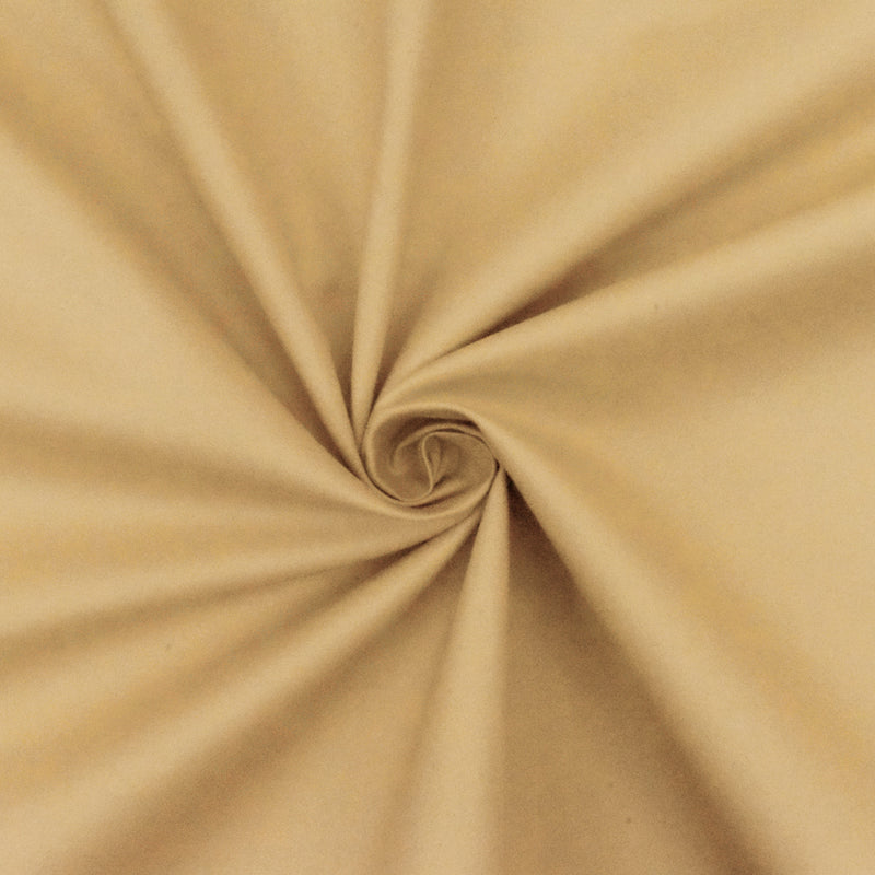 Vintage Tea Beige Cotton Twill Woven Fabric