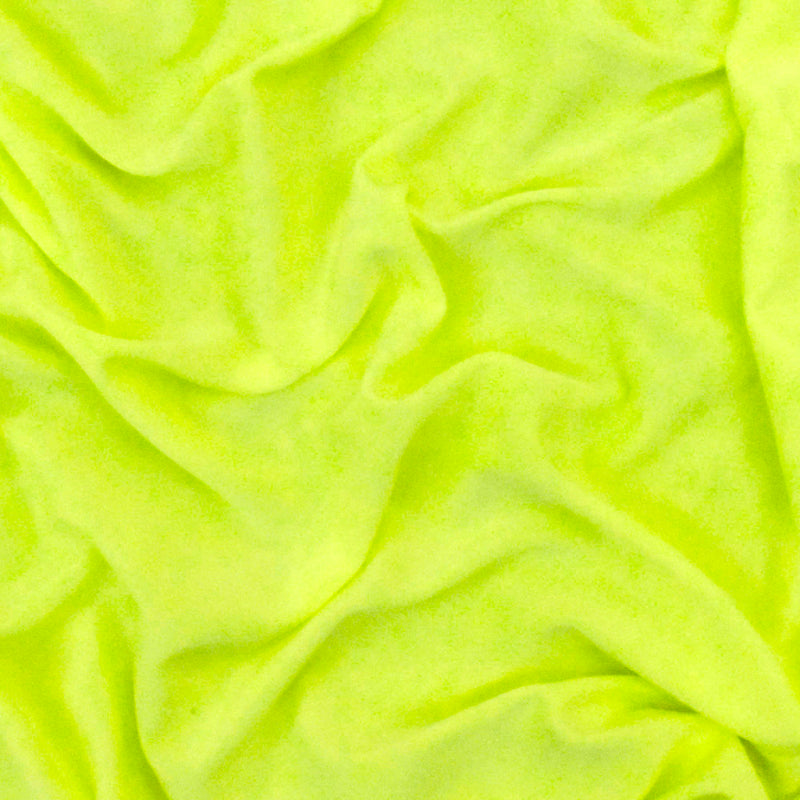 Neon Yellow Activewear Stretch Knit Fabric