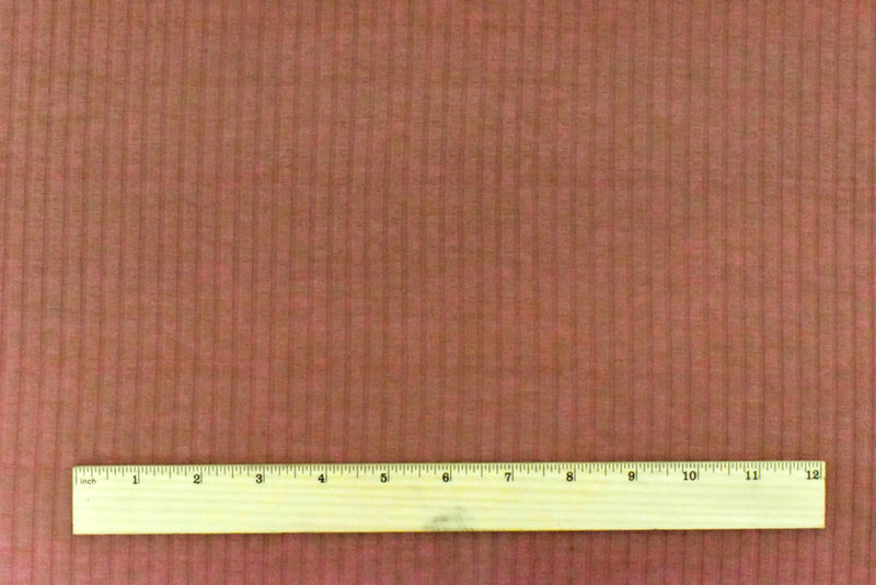 Clay Brown 4X7 Stretch Polyester Rib Knit Fabric