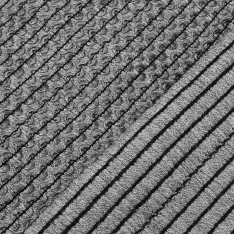 Galaxy Gray-Black-Gray 3D Wave Acrylic Poly Woven Jacketing Fabric