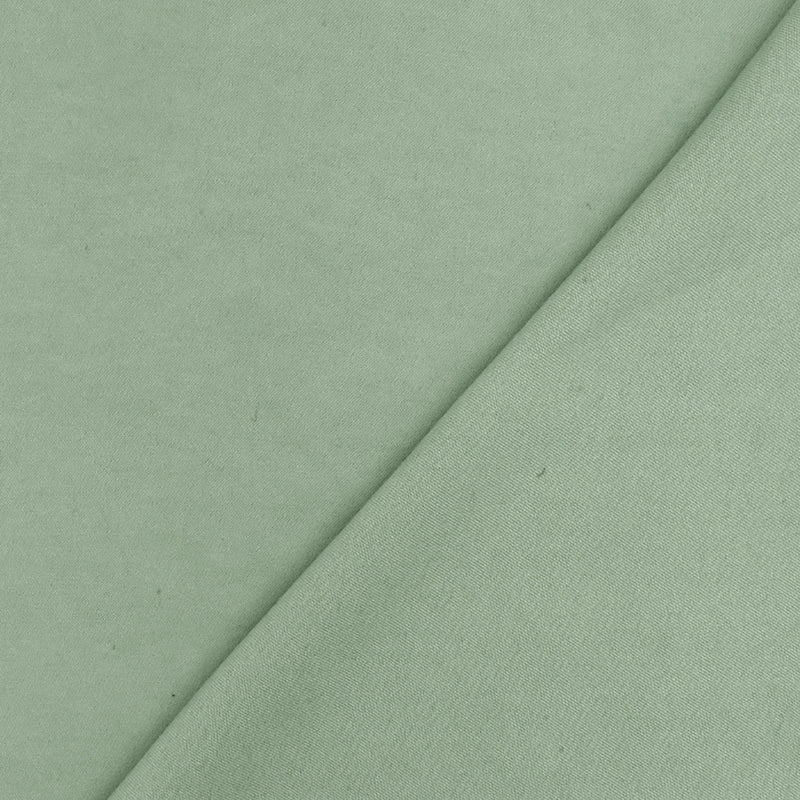 Dusty Green Famous Designer Rayon-Poly Satin Woven Fabric