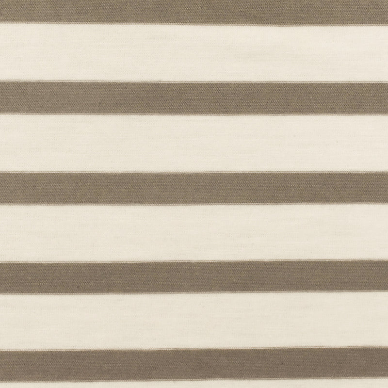 Taupe-Ivory Stripe Stretch Spandex Rayon Modal Jersey Knit Fabric